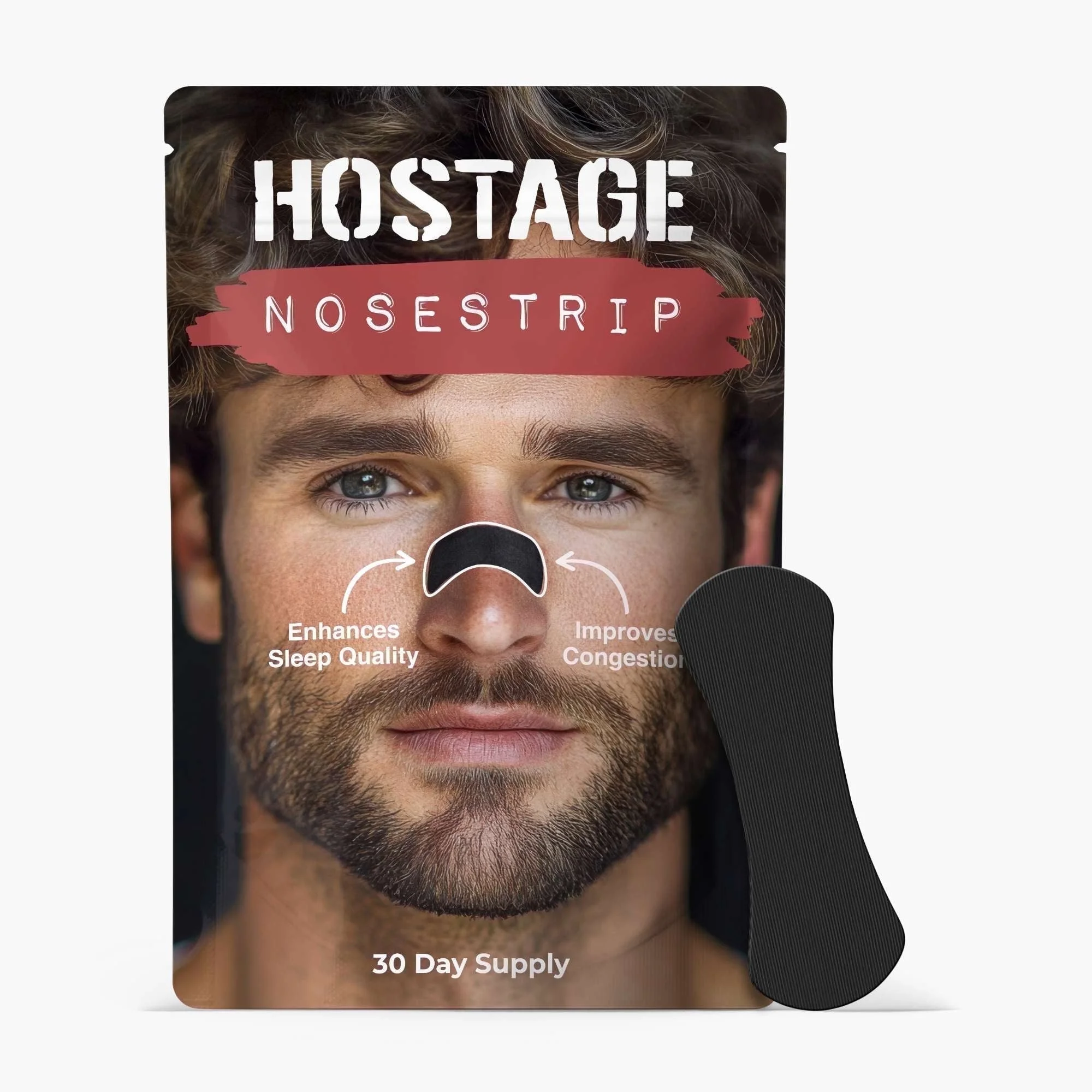 Hostage Tape Nose Strips for Performance & Recovery – 30 Count