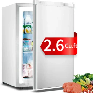 Auseo 2.6 Cu ft Mini Countertop Freezer – White